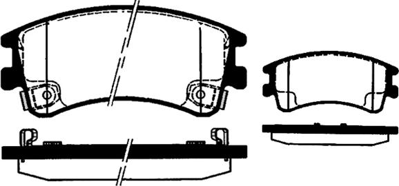 Metzger 97002 - Комплект спирачно феродо, дискови спирачки vvparts.bg