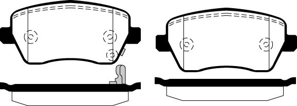 Magneti Marelli 363700201594 - Комплект спирачно феродо, дискови спирачки vvparts.bg