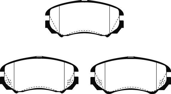 Technika 01607 - Комплект спирачно феродо, дискови спирачки vvparts.bg