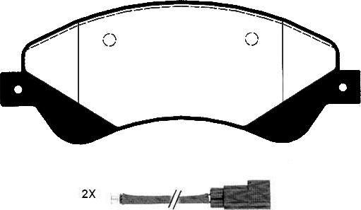 Technika 01671A - Комплект спирачно феродо, дискови спирачки vvparts.bg