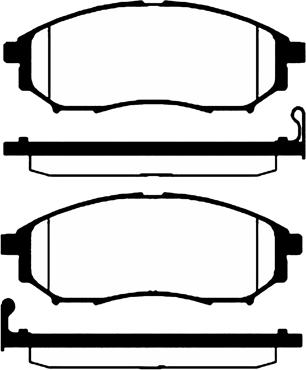 Technika 01678 - Комплект спирачно феродо, дискови спирачки vvparts.bg