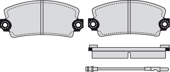 Technika 01097 - Комплект спирачно феродо, дискови спирачки vvparts.bg