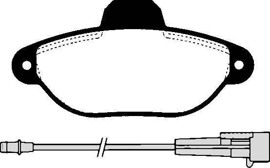 Technika 01040B - Комплект спирачно феродо, дискови спирачки vvparts.bg