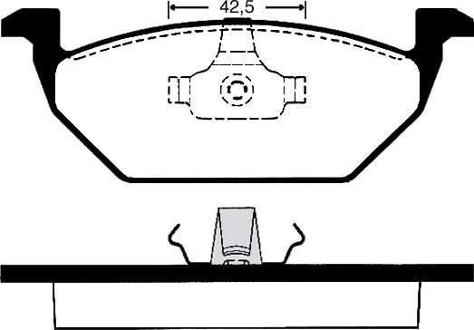 Technika 01060B - Комплект спирачно феродо, дискови спирачки vvparts.bg