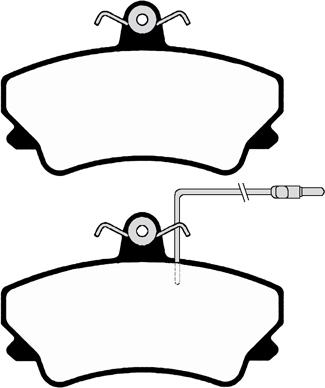 Remsa BPM0409.81 - Комплект спирачно феродо, дискови спирачки vvparts.bg