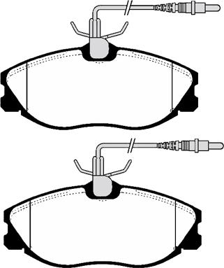 Technika 01026 - Комплект спирачно феродо, дискови спирачки vvparts.bg