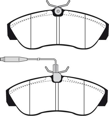 Technika 01077 - Комплект спирачно феродо, дискови спирачки vvparts.bg