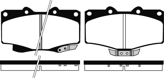 Technika 01147 - Комплект спирачно феродо, дискови спирачки vvparts.bg