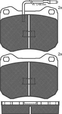 Technika 01150 - Комплект спирачно феродо, дискови спирачки vvparts.bg