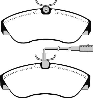 Technika 01185 - Комплект спирачно феродо, дискови спирачки vvparts.bg