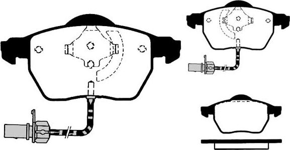 Technika 01181 - Комплект спирачно феродо, дискови спирачки vvparts.bg