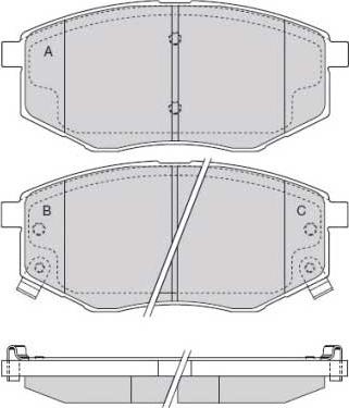 Technika 01896 - Комплект спирачно феродо, дискови спирачки vvparts.bg