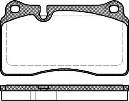 Roulunds Braking FO 871281 - Комплект спирачно феродо, дискови спирачки vvparts.bg