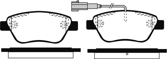 Technika 01343 - Комплект спирачно феродо, дискови спирачки vvparts.bg