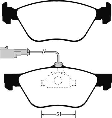 Technika 01354 - Комплект спирачно феродо, дискови спирачки vvparts.bg