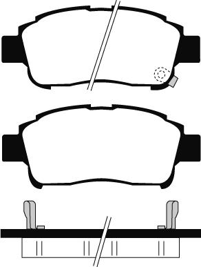 Spidan 32409 - Комплект спирачно феродо, дискови спирачки vvparts.bg