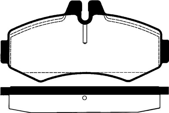 HELLA T1168 - Комплект спирачно феродо, дискови спирачки vvparts.bg