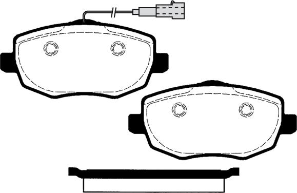 Technika 01798 - Комплект спирачно феродо, дискови спирачки vvparts.bg