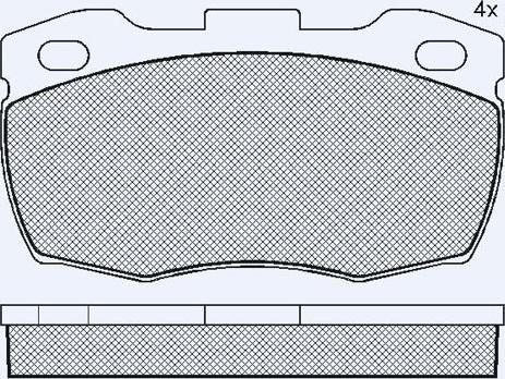 BENDIX 571827X - Комплект спирачно феродо, дискови спирачки vvparts.bg