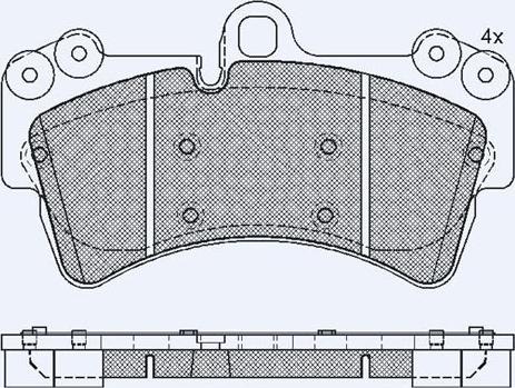 Technika 01766 - Комплект спирачно феродо, дискови спирачки vvparts.bg