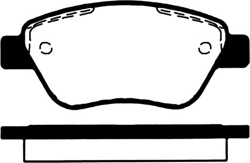 Technika 01713B - Комплект спирачно феродо, дискови спирачки vvparts.bg