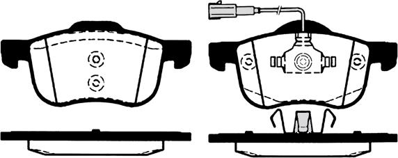 Technika 01731A - Комплект спирачно феродо, дискови спирачки vvparts.bg