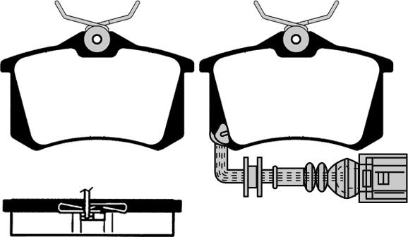 Icer 181593-825 - Комплект спирачно феродо, дискови спирачки vvparts.bg