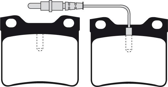 AP 5AP623 - Комплект спирачно феродо, дискови спирачки vvparts.bg