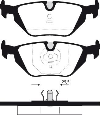 Lemförder 20646 04 - Комплект спирачно феродо, дискови спирачки vvparts.bg