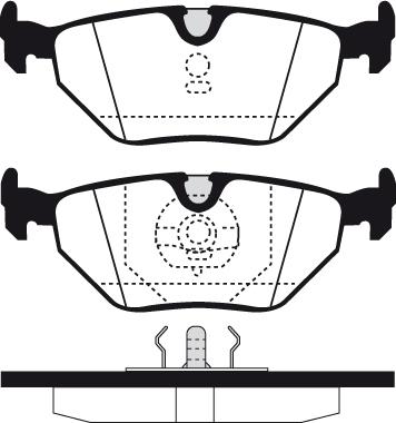 Lemförder 25504 01 - Комплект спирачно феродо, дискови спирачки vvparts.bg