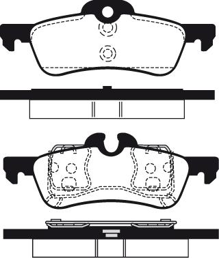 Technika 02083 - Комплект спирачно феродо, дискови спирачки vvparts.bg