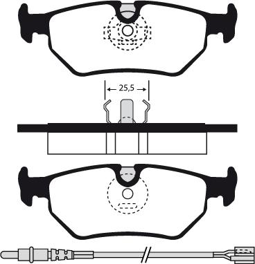 Magneti Marelli 363700201089 - Комплект спирачно феродо, дискови спирачки vvparts.bg