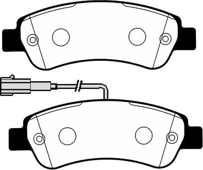 Technika 02199 - Комплект спирачно феродо, дискови спирачки vvparts.bg