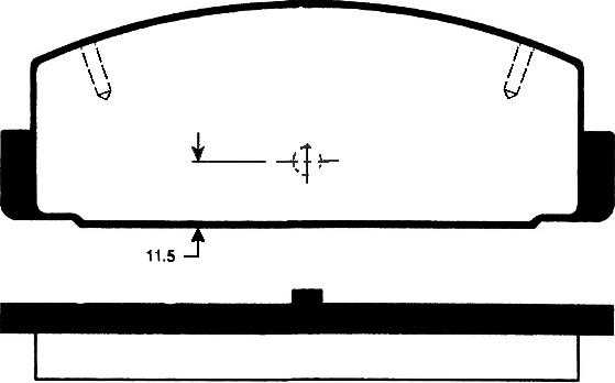 Technika 02146 - Комплект спирачно феродо, дискови спирачки vvparts.bg