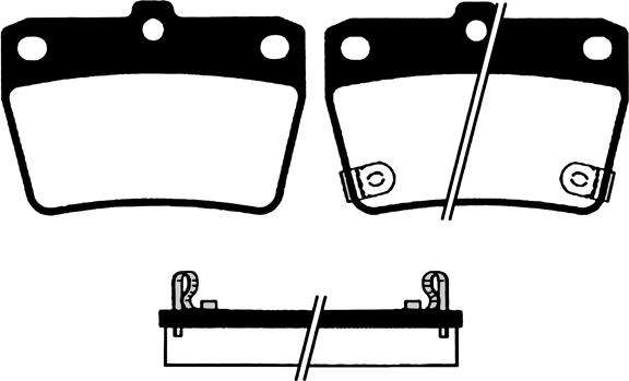 Spidan 32449 - Комплект спирачно феродо, дискови спирачки vvparts.bg