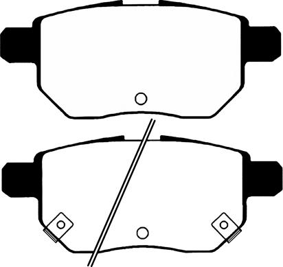 Lucas Diesel GDB3454 - Комплект спирачно феродо, дискови спирачки vvparts.bg