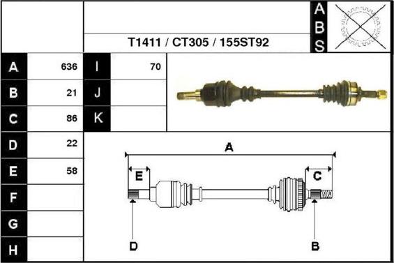 Technika 18155 - Полуоска vvparts.bg