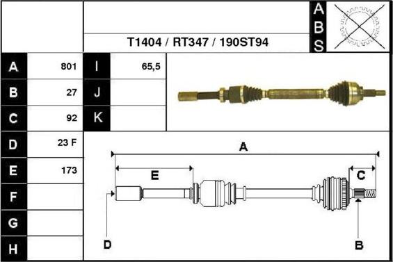 Technika 38190 - Полуоска vvparts.bg