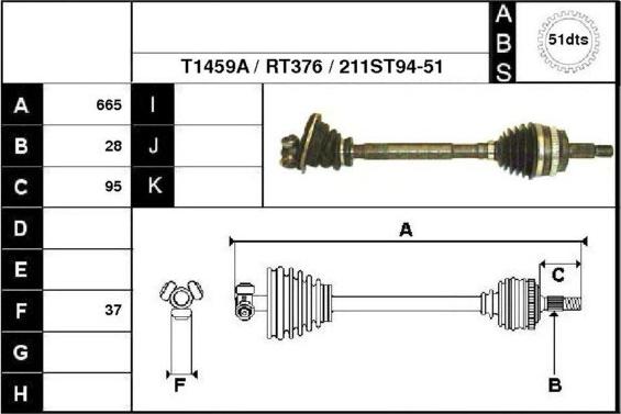 Technika 38211A - Полуоска vvparts.bg