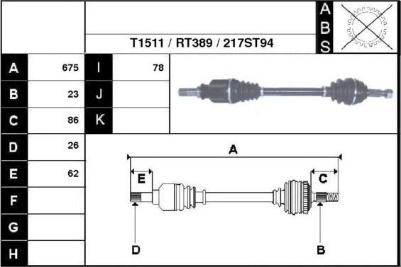 Technika 38217 - Полуоска vvparts.bg