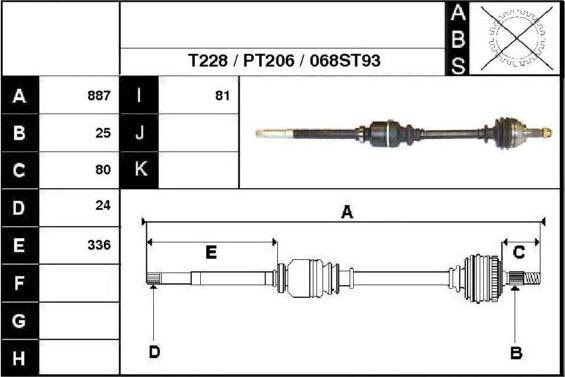 Technika 28068 - Полуоска vvparts.bg