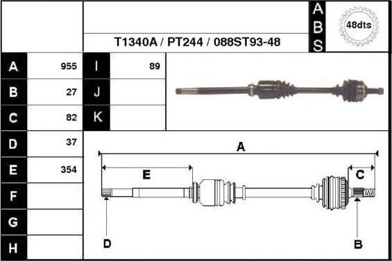 Technika 28088A - Полуоска vvparts.bg