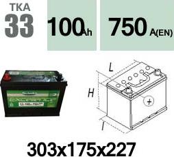 Technika TKA33 - Стартов акумулатор vvparts.bg