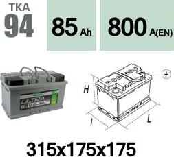 Technika TKA94 - Стартов акумулатор vvparts.bg