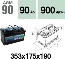 Technika AGM90 - Стартов акумулатор vvparts.bg