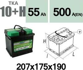 Technika TKA10+H - Стартов акумулатор vvparts.bg