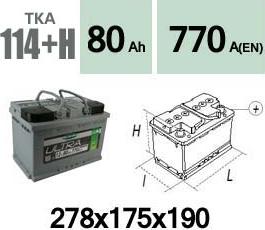 Technika TKA114+H - Стартов акумулатор vvparts.bg
