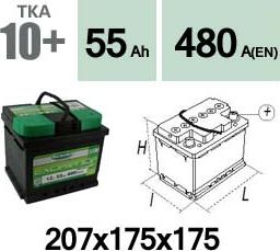 Technika TKA10+ - Стартов акумулатор vvparts.bg