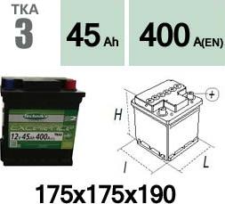 Technika TKA3 - Стартов акумулатор vvparts.bg