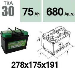 Technika TKA30 - Стартов акумулатор vvparts.bg